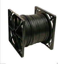 500FT RG-59 CCTV Siamese Cable 18/2AWG Wire BLACK / WHITE