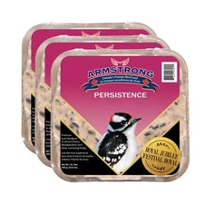 Armstrong Wild Bird Food Royal Jubilee Persistence Suet Cake, 10.6oz (Pack of 3)