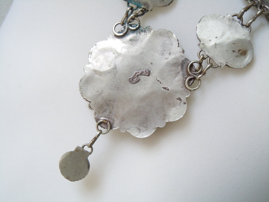 Necklace Agate Metal Solid Celtic Style Solid 106… - image 11