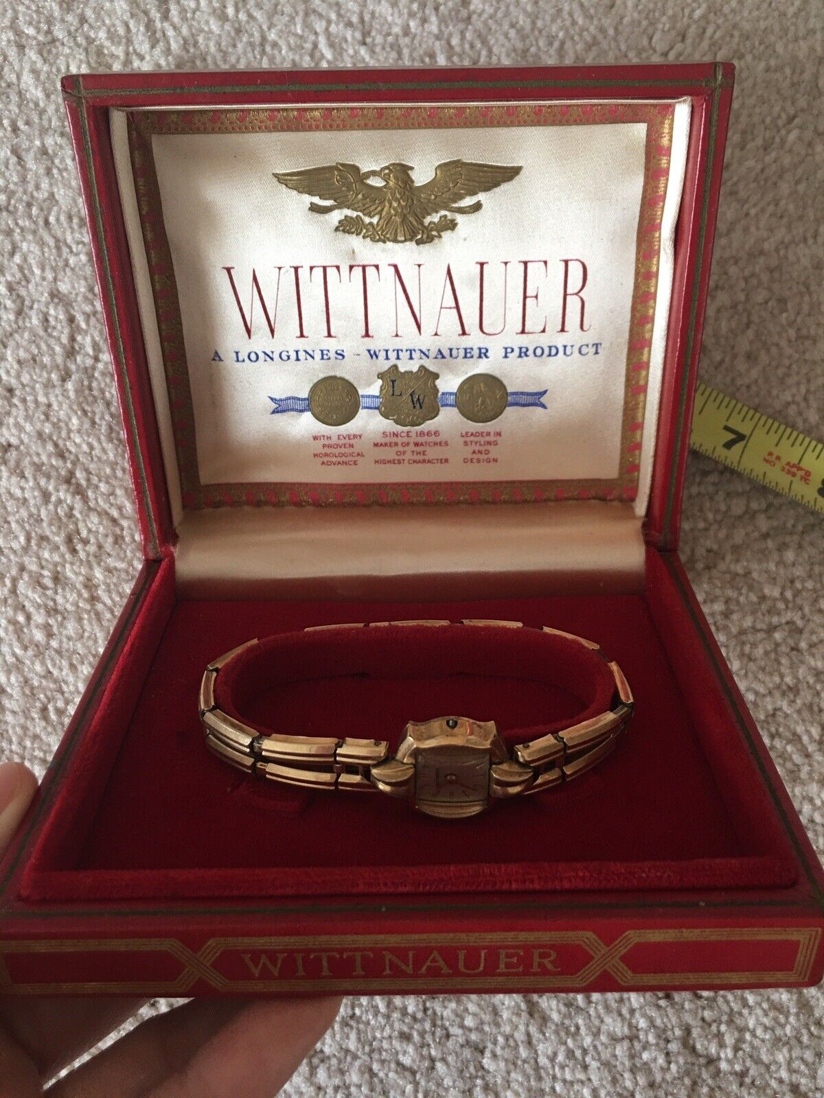 vintage wittnauer watch box - Gem