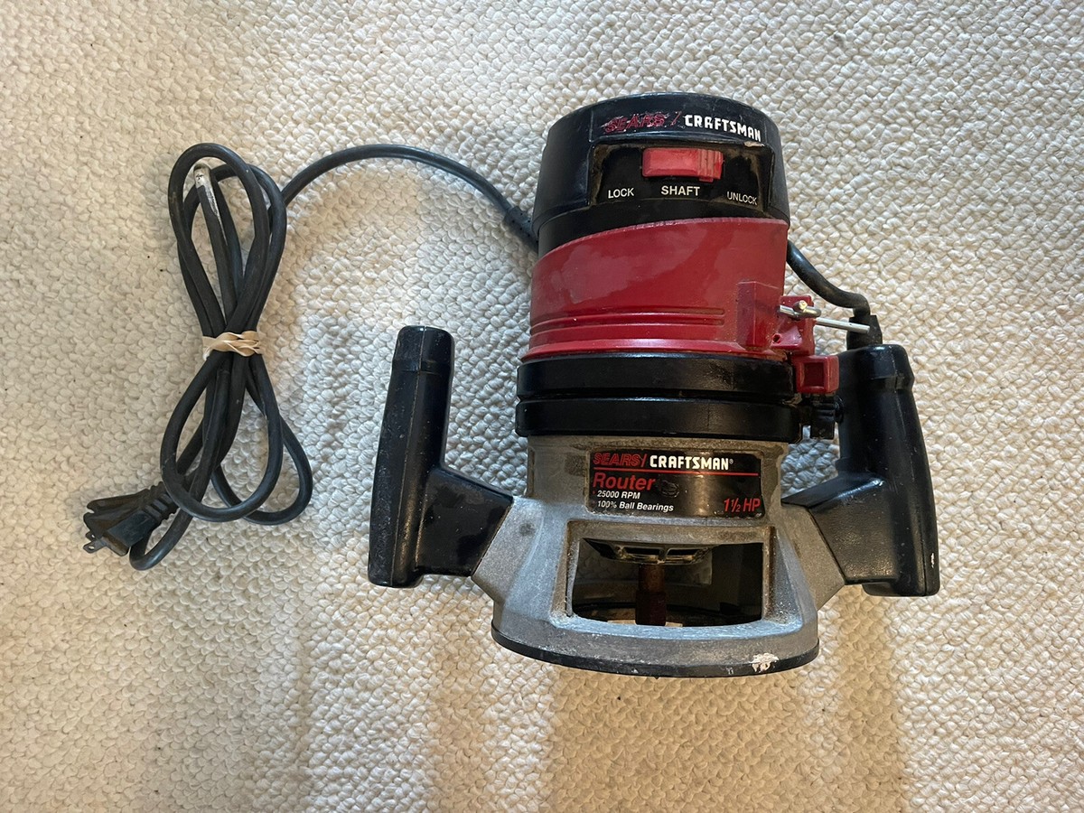 Sears Craftsman Router 315.174710 1 1/2 HP 25,000 RPM Tested