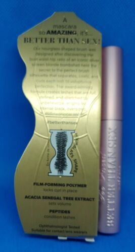 Too Faced Better Than Sex Volumizing Mascara 0.27 oz Black Authentic NIB - Picture 2 of 6