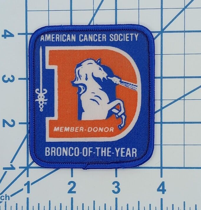 Vintage Denver Broncos Embroidered Iron-On Patch 3x3 High Quality