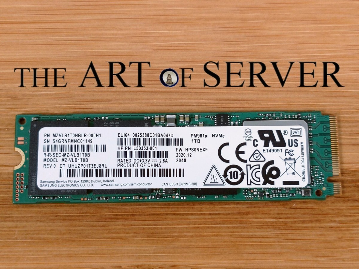 Samsung 1TB PM981A M.2 PCIe NVMe Gen3 x4 SSD MZVLB1T0HBLR | eBay