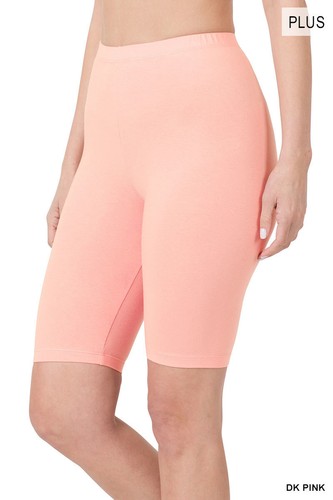 1X 2X 3X Bermuda Bike Shorts Soft Stretch Cotton Microfiber Leggings Gym Yoga - Picture 11 of 54
