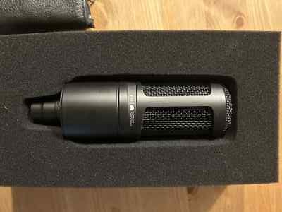 Audio-Technica AT2020 Cardioid Condenser Microphone - Black