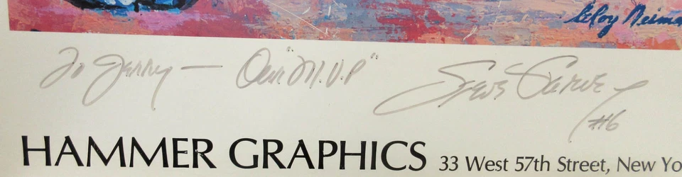 Póster de béisbol firmado por Jerry Leroy Neiman Steve Garvey #6 33 x27-3/4 Foto 2 de 2