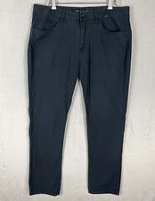 Travis Mathew Pants Men 38x32 Fade Black Chino Stretch Straight Leg Golf Casual