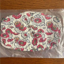 NWT Drake's London DRAKES Ivory w/ Paisley Red Olive Pattern Face Mask One Size