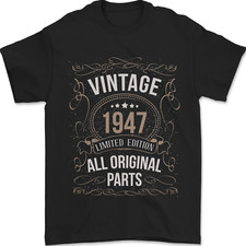 79th Birthday Limited Edition 1947 Mens T-Shirt 100 Cotton