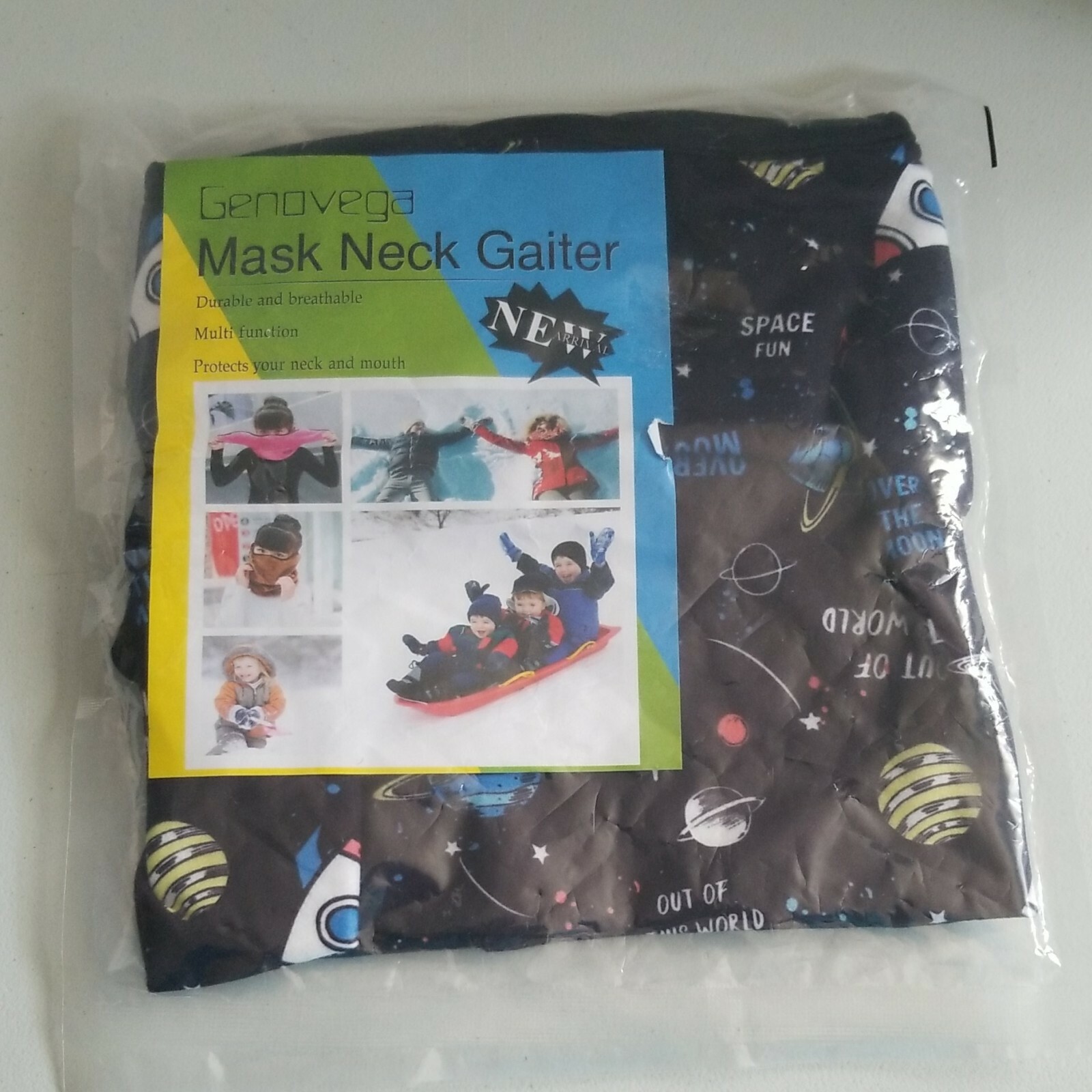 "New In Package" Space Pattern Genovega Mask Neck Warmer Gaiter Dickie