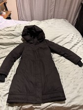 Nobis Astrid Women’s Parka, White Down, Black, Size M- 100% Authentic