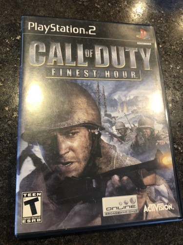 Jeu PS2 Call Of Duty Finest Hour Promo Press - Version PAL Anglaise, Bon état