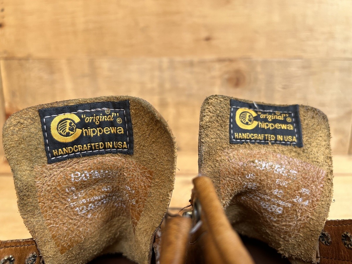 Chippewa 1901M35 Bridgeman Roofer Monkey Boots Brown Sz 7 EE Made