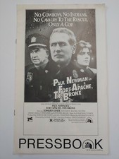 FORT APACHE THE BRONX original 1981 movie pressbook PAUL NEWMAN/KEN WAHL