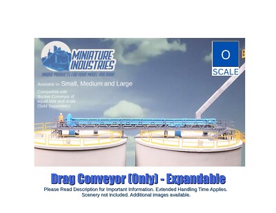 O Scale Drag Conveyor Expandable Grain Elevator  Buildings Structures
