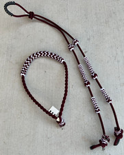 Borgoña Charro Caballo Riendas y Bosal Set Riendas Charras y Bosal Color vino