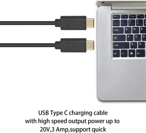 USB C Male to Male PD Fast Charging Cable 3A 10Gbps 0.3m - Picture 5 of 6