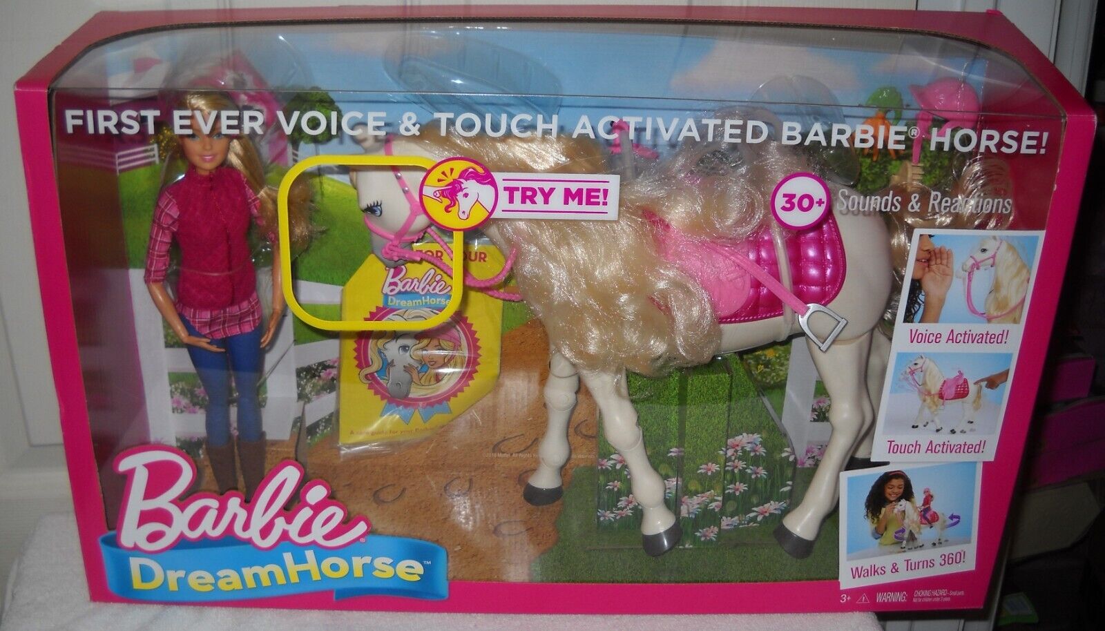 11938 RARE Mattel 2017 Dreamhorse Voice Activated with Barbie Doll | eBay