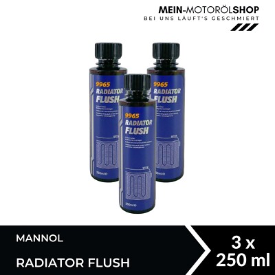 Mannol Radiator Flush Kühlsystemreiniger Kühleradditiv 3x250 ML