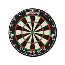 Unicorn Eclipse Pro 2 Bristle Steel Tip Dartboard with American Legend Dartbo...