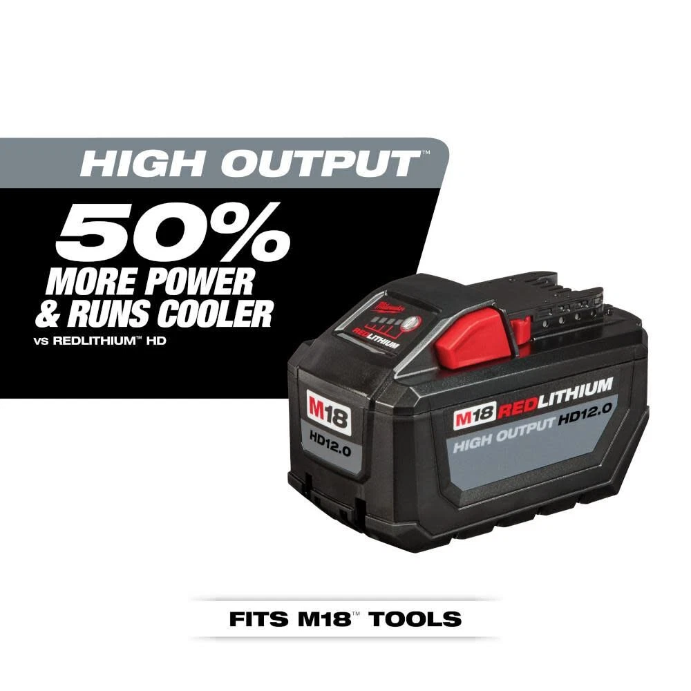 Milwaukee M18 Redlithium High Output Hd 12.0Ah Battery Pack 