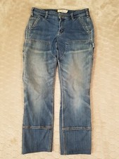 Carhartt Women's 30x26 Rugged Flex Straight Fit Double Front Jeans - Tag 6 Tall