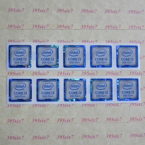 Laptop PC Processor Sticker (8th 9th10th Gen) Sticker - 10 PCS Stickers - Picture 3 of 17