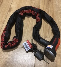 Bloqueo de cadena 120 cm Bloqueo de bicicleta moto PVP45£