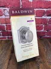 NEW - BALDWIN 93510-002 PRESTIGE SERIES CARNABY KNOB Half-Dummy in SATIN NICKEL