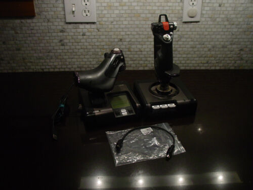 Saitek X52 Pro Flight Stick and Throttle + 1ft PS/2 cable works, fair condition