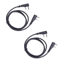 2PCS Clone Copy Cable For Kenwood Puxing Wouxun Baofeng Quansheng Two Way Radio