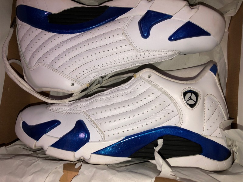Retro 14 Shoes Size 7Y Boys GS Hyper Royal USED Nike Air Jordan Sneakers w/Box