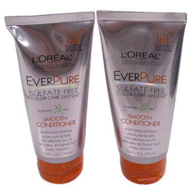 L'oreal Paris Hair Expertise EverPure Conditioner (2.0fl/59ml)Lot Of Two!!New!!!