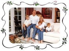 Mark Grant Signed 1994 Family Christmas Holiday New Years Card BAS COA SF Giants