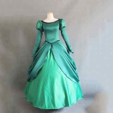 Princess Ariel Adult Costume The Little Mermaid Dress Cosplay Ball Gown  