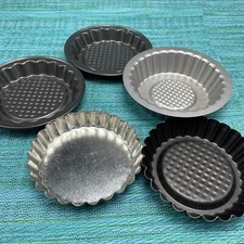 "5 mini tartas para pastel de 4"" tartas de metal individuales tartaletas para panaderos de postres"