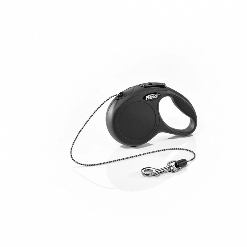 Flexi Correa Enrollador Flexi Nuevo Classic Cuerda XS Negro Perro/Gato 3 Metros - Imagen 1 de 1