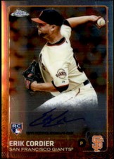 Erik Cordier 2015 Topps Chrome Auto Rookie Card #AR-EC