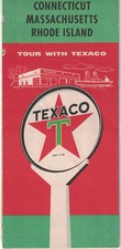 1958 Texaco road map Connecticut, Massachusetts, Rhode Island