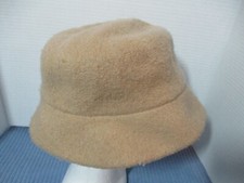 Betmar New York Vintage Beige Wool Bucket Hat 22 1/2 Inches