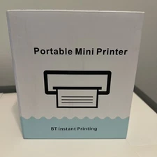 Portable Mini Printer- BT instant Printing - Pink  (2C2) NEW IN BOX. gift idea!!