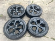 18" JEEP CHEROKEE SATIN BLACK WHEELS RIMS FACTORY OEM Tires  2014-2023