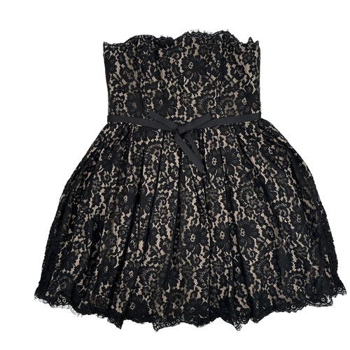 Mini Robe Noire Cloutée Or Robert Rodriguez - Taille XS, Soie/élasthanne, Style Bondage