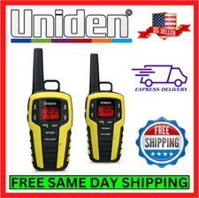 Uniden Best Walkie Talkie Radio Two-Way 2 Pack Pair w/ NOAA Weather Splash-Proof