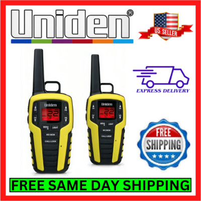 Uniden Best Walkie Talkie Radio Two-Way 2 Pack Pair w/ NOAA Weather Splash-Proof