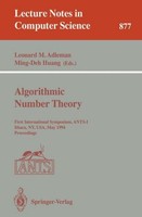 Algorithmic Number Theory Leonard M. Adleman