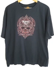 Milwaukee Rally 2012 Graphic T-Shirt Men's 2XL Black Distressed Hot Leathers