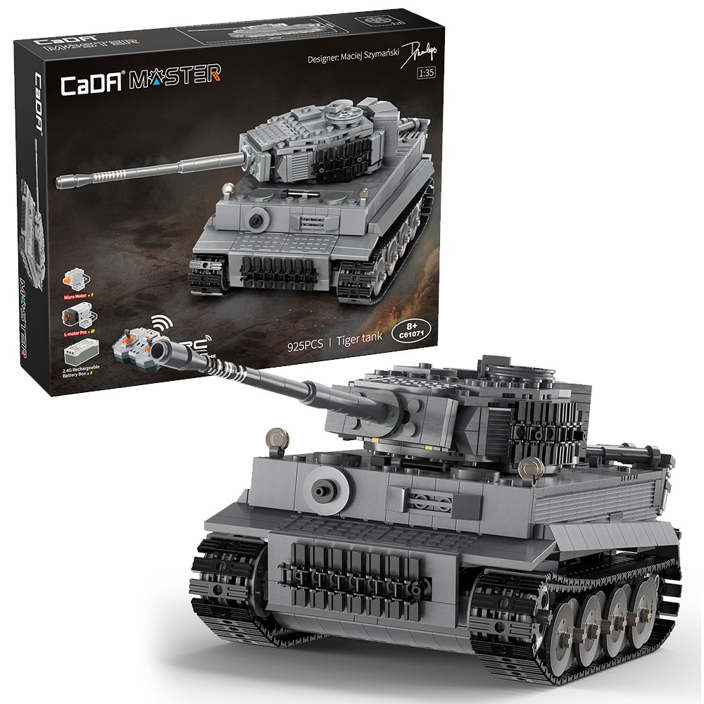 CaDA C61071W MOC- Tiger Tank - 925pcs - Image 4