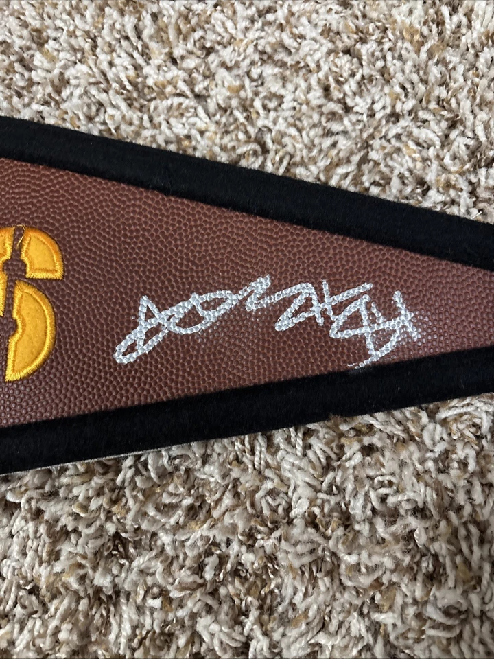 Banderín de piel de cerdo de los Steelers firmado por Heath Miller y Antonio Brown EST 1933 automático Foto 2 de 4